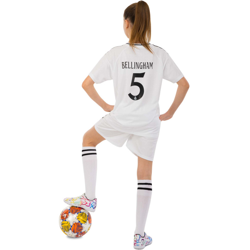 Форма футбольна дитяча із символікою футбольного клубу REAL MADRID BELLINGHAM 5 домашня 2025 SP-Sport CO-4636 20-30 білий