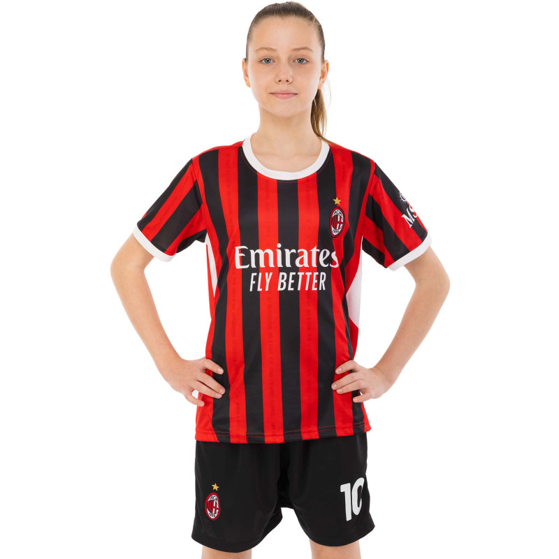 Форма футбольна дитяча із символікою футбольного AC MILAN домашня 2025 SP-Sport CO-4651 20-30 червоний-чорний