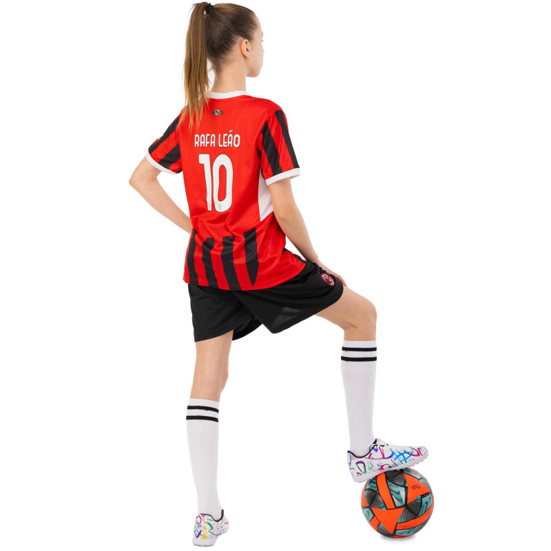 Форма футбольна дитяча із символікою футбольного AC MILAN домашня 2025 SP-Sport CO-4651 20-30 червоний-чорний