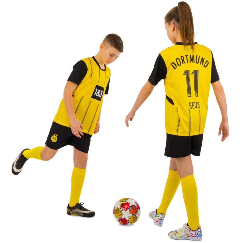 Форма футбольна дитяча із символікою футбольного BORUSSIA DORTMUND домашня 2025 SP-Sport CO-4652 20-30 жовтий-чорний