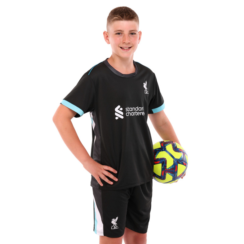 Форма футбольна дитяча із символікою футбольного клубу LIVERPOOL гостьова 2025 SP-Sport CO-4713 20-28 чорний
