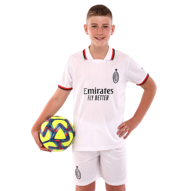 Форма футбольна дитяча із символікою футбольного клубу AC MILAN гостьова 2025 SP-Sport CO-4745 20-28 білий