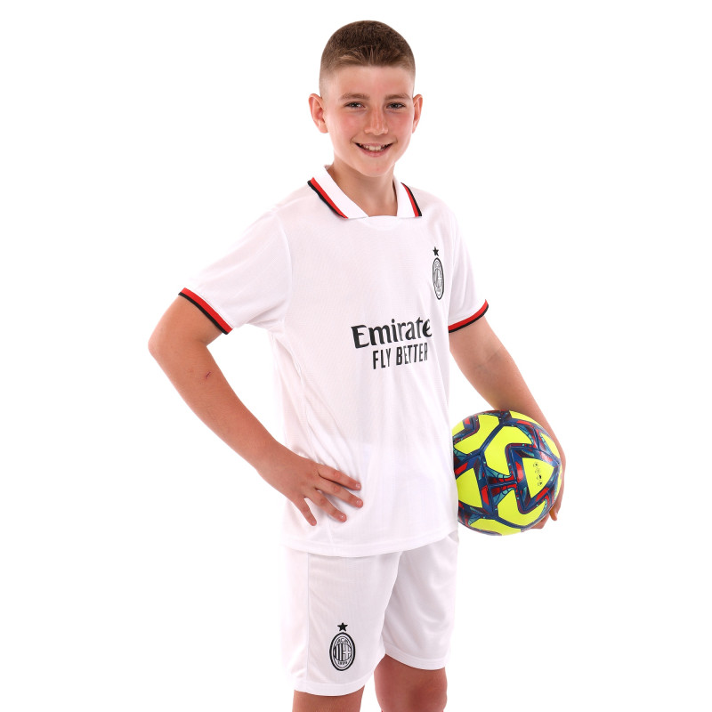 Форма футбольна дитяча із символікою футбольного клубу AC MILAN гостьова 2025 SP-Sport CO-4745 20-28 білий