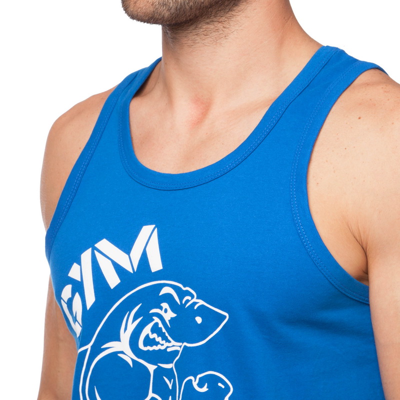 Майка спортивна чоловіча MIXSTAR GYM SHARK CO-5887 S-XL кольори в асортименті