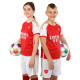 Форма футбольна дитяча із символікою футбольного клубу ARSENAL домашня 2024 SP-Sport CO-6276 20-28 червоний-білий