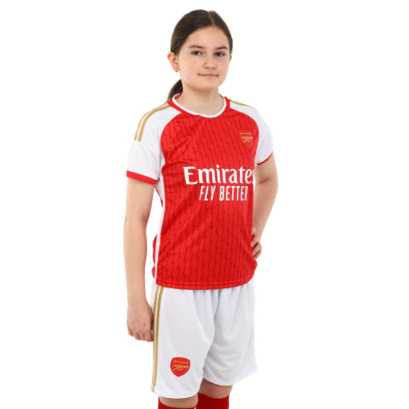 Форма футбольна дитяча із символікою футбольного клубу ARSENAL домашня 2024 SP-Sport CO-6276 20-28 червоний-білий