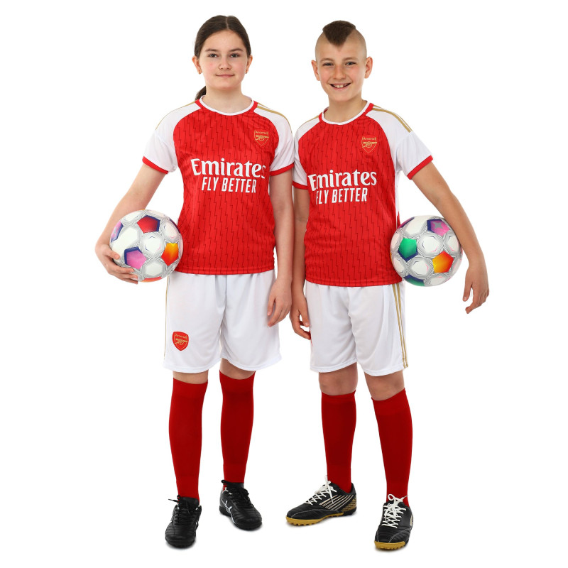 Форма футбольна дитяча із символікою футбольного клубу ARSENAL домашня 2024 SP-Sport CO-6276 20-28 червоний-білий