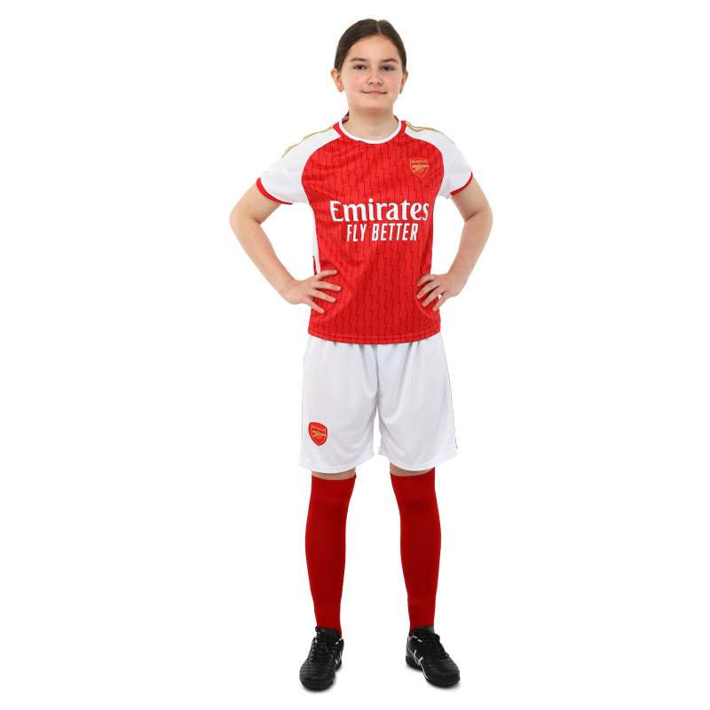Форма футбольна дитяча із символікою футбольного клубу ARSENAL домашня 2024 SP-Sport CO-6276 20-28 червоний-білий