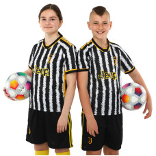 Форма футбольна дитяча із символікою футбольного клубу JUVENTUS домашня 2024 SP-Sport CO-6311 20-28 чорний-білий