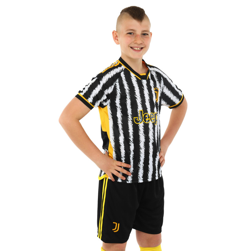 Форма футбольна дитяча із символікою футбольного клубу JUVENTUS домашня 2024 SP-Sport CO-6311 20-28 чорний-білий