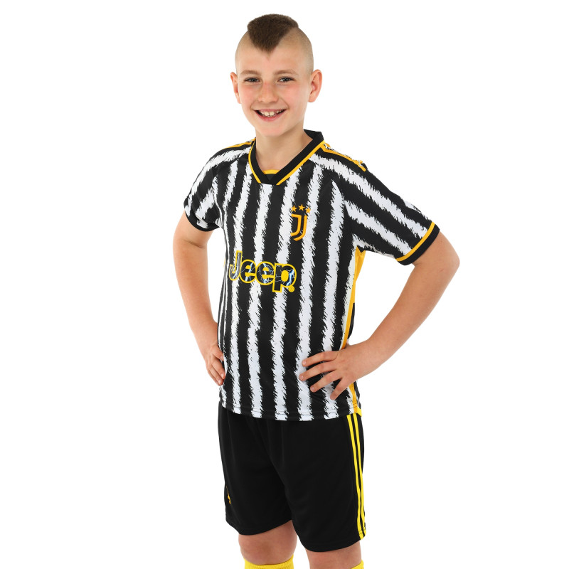 Форма футбольна дитяча із символікою футбольного клубу JUVENTUS домашня 2024 SP-Sport CO-6311 20-28 чорний-білий