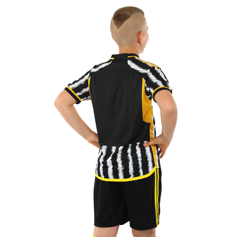 Форма футбольна дитяча із символікою футбольного клубу JUVENTUS домашня 2024 SP-Sport CO-6311 20-28 чорний-білий