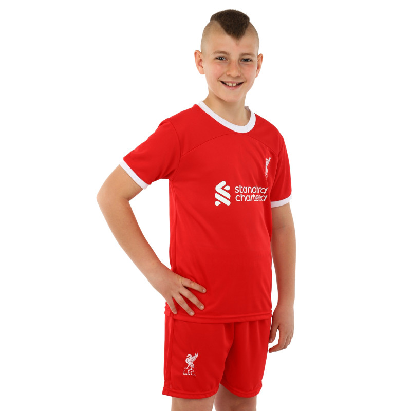 Форма футбольна дитяча із символікою футбольного клубу LIVERPOOL домашня 2024 SP-Sport CO-6327 20-28 червоний-білий