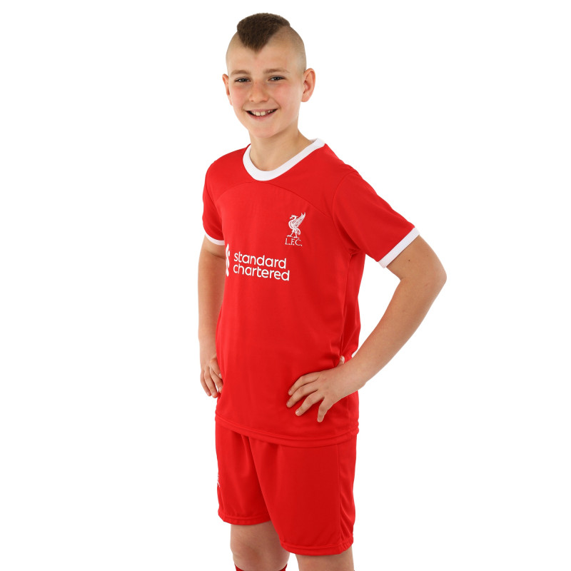 Форма футбольна дитяча із символікою футбольного клубу LIVERPOOL домашня 2024 SP-Sport CO-6327 20-28 червоний-білий