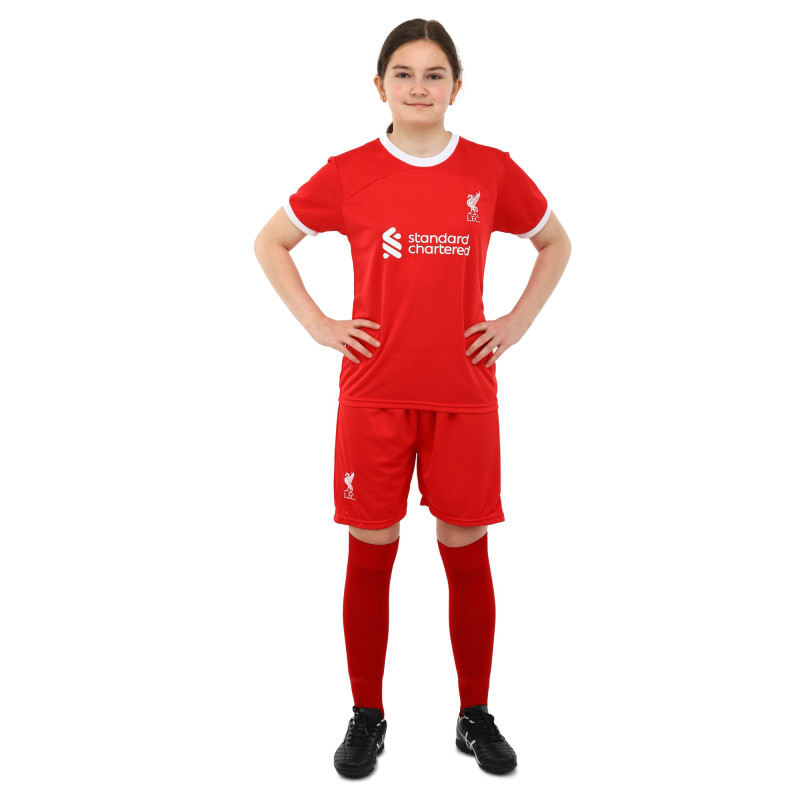 Форма футбольна дитяча із символікою футбольного клубу LIVERPOOL домашня 2024 SP-Sport CO-6327 20-28 червоний-білий
