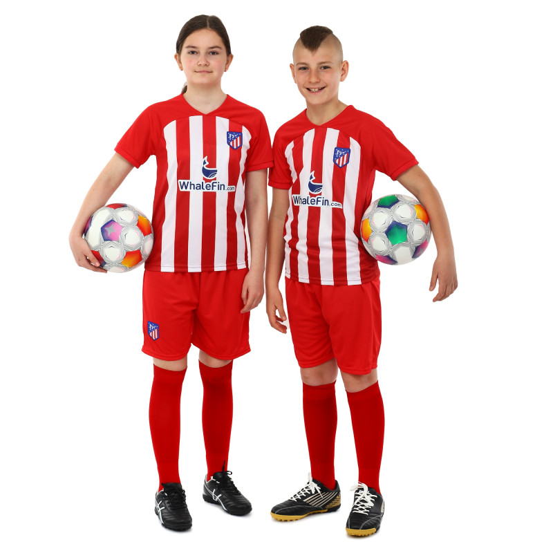 Форма футбольна дитяча із символікою футбольного клубу ATLETICO MADRID домашня 2024 SP-Sport CO-6357 20-28 червоний-білий