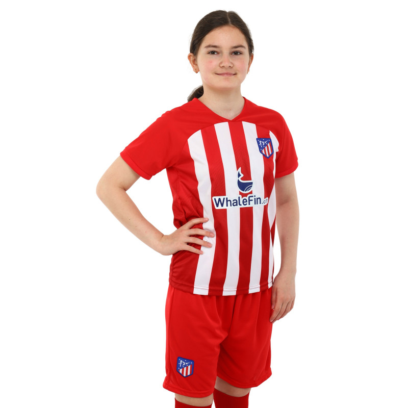 Форма футбольна дитяча із символікою футбольного клубу ATLETICO MADRID домашня 2024 SP-Sport CO-6357 20-28 червоний-білий