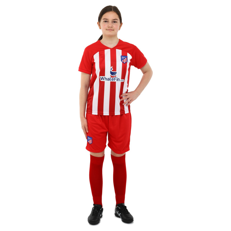 Форма футбольна дитяча із символікою футбольного клубу ATLETICO MADRID домашня 2024 SP-Sport CO-6357 20-28 червоний-білий