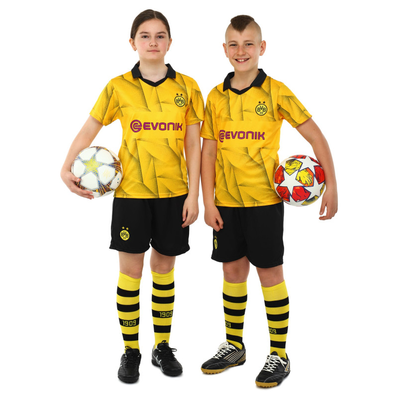 Форма футбольна дитяча із символікою футбольного клубу BORUSSIA DORTMUND гостьова 2024 SP-Sport CO-6358 20-28 чорний