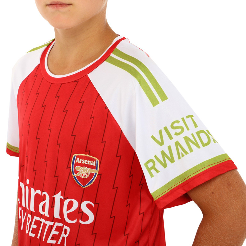 Форма футбольна дитяча із символікою футбольного клубу ARSENAL домашня 2024 SP-Sport CO-7180 ​​XS-XL білий-червоний