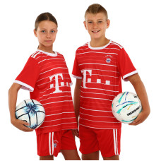 Форма футбольна дитяча із символікою футбольного клубу BAYERN MUNCHEN домашня 2023 SP-Sport CO-7186 XS-XL червоний