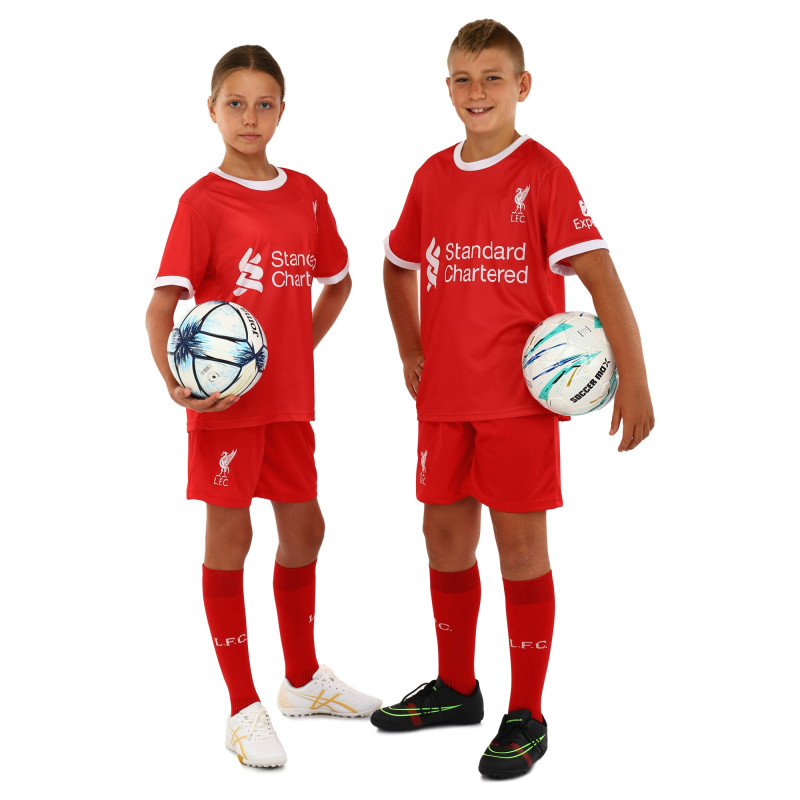 Форма футбольна дитяча із символікою футбольного клубу LIVERPOOL домашня 2024 SP-Sport CO-7190 XS-XL червоний