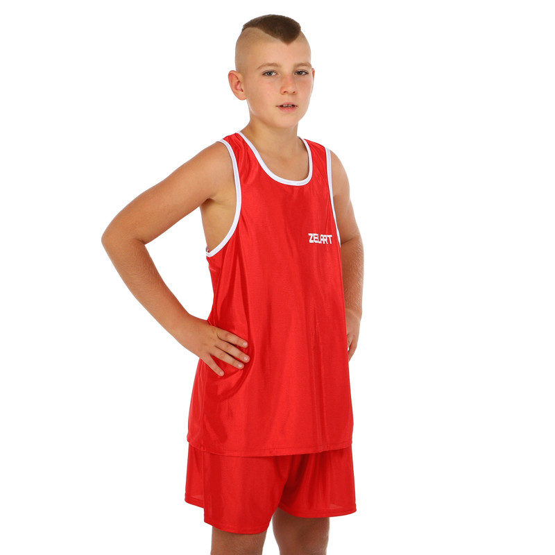 Форма боксерська дитяча майка та шорти ZELART CO-8943 S-XL кольори в асортименті