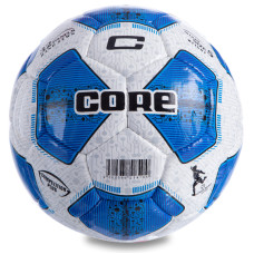 М'яч футбольний CORE COMPETITION PLUS CR-003 №5 PU білий-синій