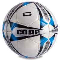 М'яч футбольний CORE CRYSTAL 5 STAR CR-008 №5 PU білий-синій