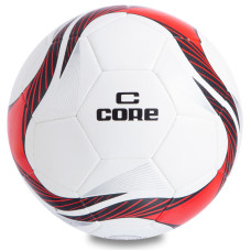 М'яч футбольний HYBRID CORE SUPER CR-012 №5 PU білий-червоний