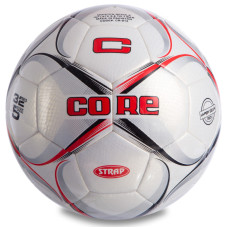 М'яч футбольний HYBRID CORE STRAP CR-014 №5 PU білий-бордовий-чорний