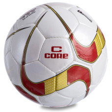 М'яч футбольний CORE DIAMOND CR-023 №5 PU білий-золотий-бордовий