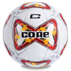 М'яч футбольний CORE PREMIER CR-046 №5 PU білий-червоний