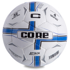 М'яч футзальний CORE ATTACK Grain CRF-042 №4 PU білий-синій