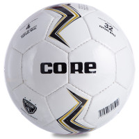 М'яч футзальний CORE BRILLIANT Shiny CRF-043 №4 PU білий-чорний