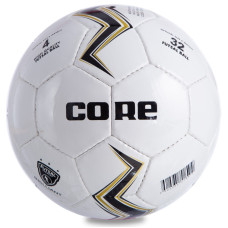 М'яч футзальний CORE BRILLIANT Shiny CRF-043 №4 PU білий-чорний