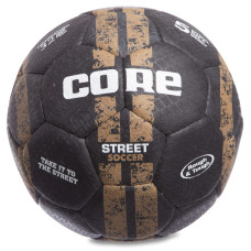 М'яч для вуличного футболу CORE STREET SOCCER №5 CRS-044 чорний-коричневий