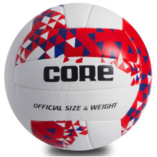 М'яч волейбольний Composite Leather CORE CRV-034 №5 білий-червоний