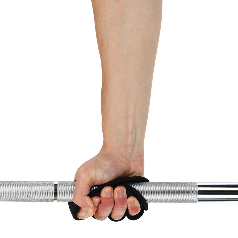 Накладки атлетичні нековзкі Грипад GRIPAD WorkOut HAND PROTECTION EZOUS D-01 чорний