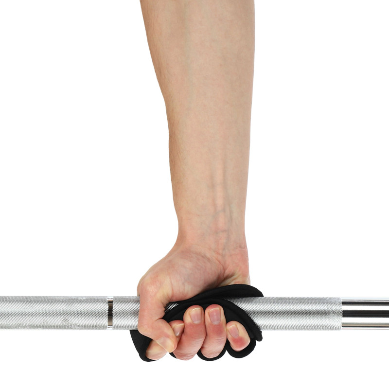 Накладки атлетичні нековзкі Грипад GRIPAD WorkOut HAND PROTECTION EZOUS D-01 чорний
