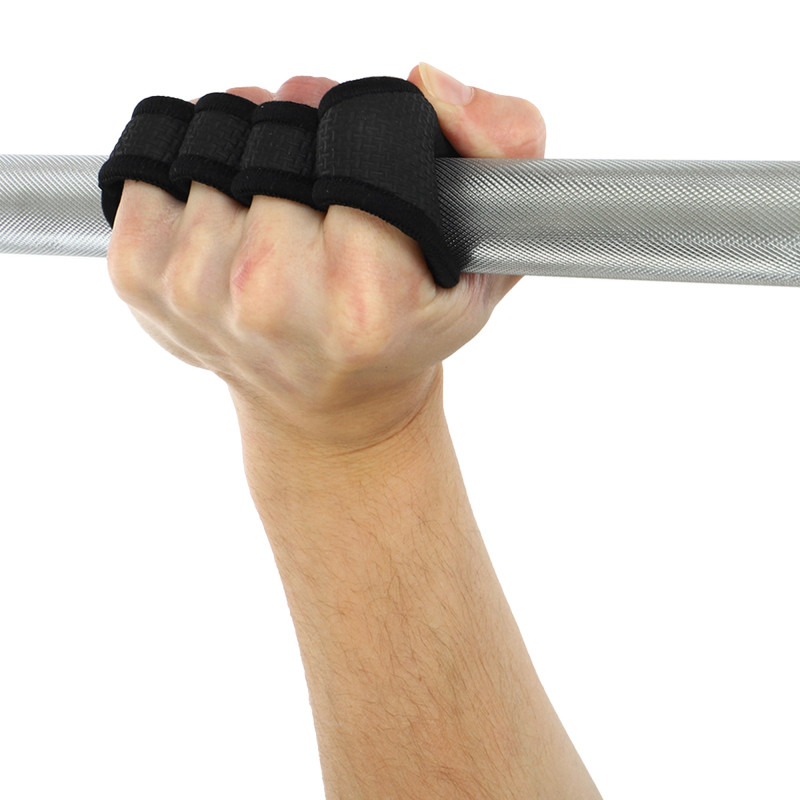 Накладки атлетичні нековзкі Грипад GRIPAD WorkOut HAND PROTECTION EZOUS D-01 чорний