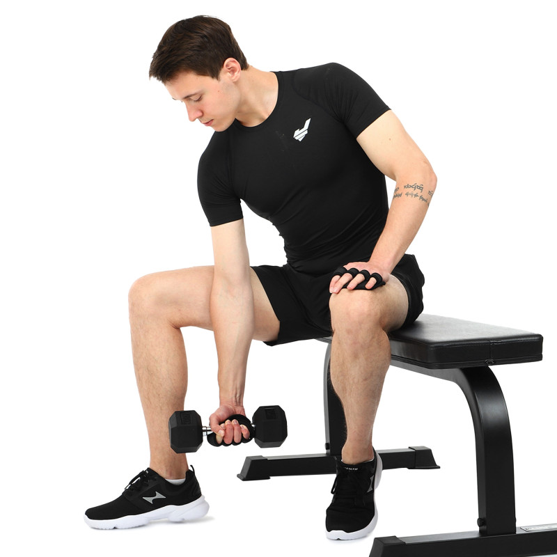 Накладки атлетичні нековзкі Грипад GRIPAD WorkOut HAND PROTECTION EZOUS D-01 чорний