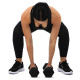 Накладки атлетичні нековзкі Грипад GRIPAD WorkOut HAND PROTECTION EZOUS D-01 чорний