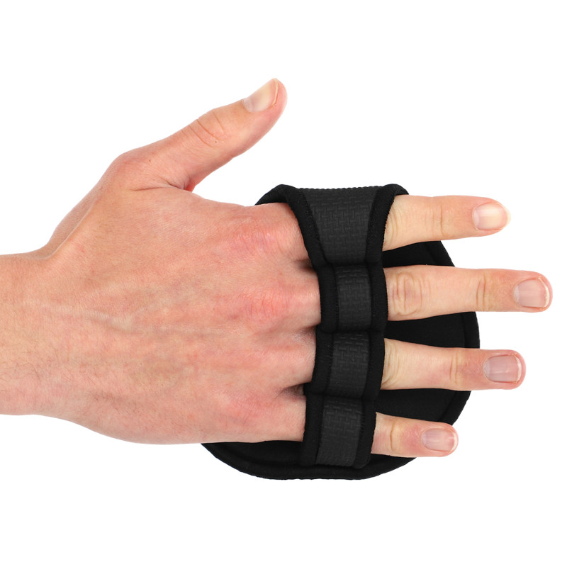 Накладки атлетичні нековзкі Грипад GRIPAD WorkOut HAND PROTECTION EZOUS D-01 чорний