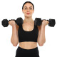 Накладки атлетичні нековзкі Грипад GRIPAD WorkOut ROUND HAND PROTECTION EZOUS D-02 чорний