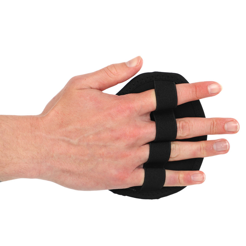 Накладки атлетичні нековзкі Грипад GRIPAD WorkOut ROUND HAND PROTECTION EZOUS D-02 чорний