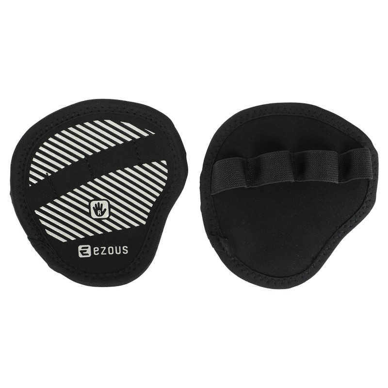 Накладки атлетичні нековзкі Грипад GRIPAD WorkOut ROUND HAND PROTECTION EZOUS D-02 чорний
