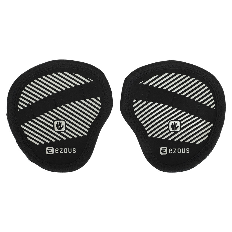 Накладки атлетичні нековзкі Грипад GRIPAD WorkOut ROUND HAND PROTECTION EZOUS D-02 чорний