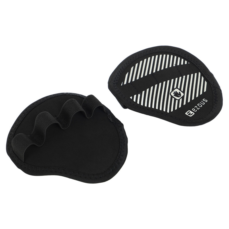 Накладки атлетичні нековзкі Грипад GRIPAD WorkOut ROUND HAND PROTECTION EZOUS D-02 чорний
