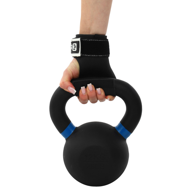 Накладки для підтягування та тяги HAND GRIPS STRONG FRICTION EZOUS D-12 2шт чорний-білий